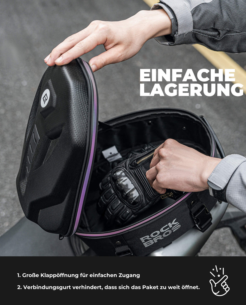 Motorrad Hecktasche Gepäcktasche 12,5L für Rücksitz