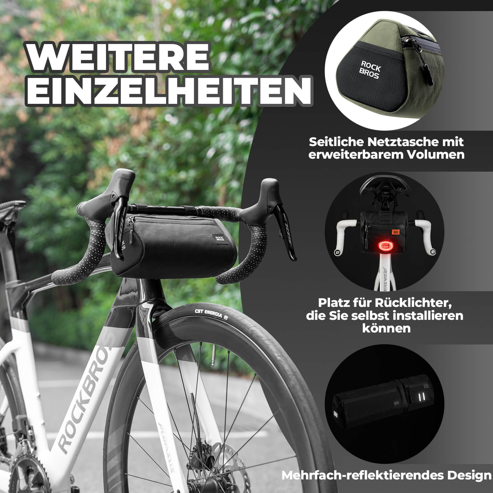 2-in-1 Fahrradtasche Set Wasserabweisend