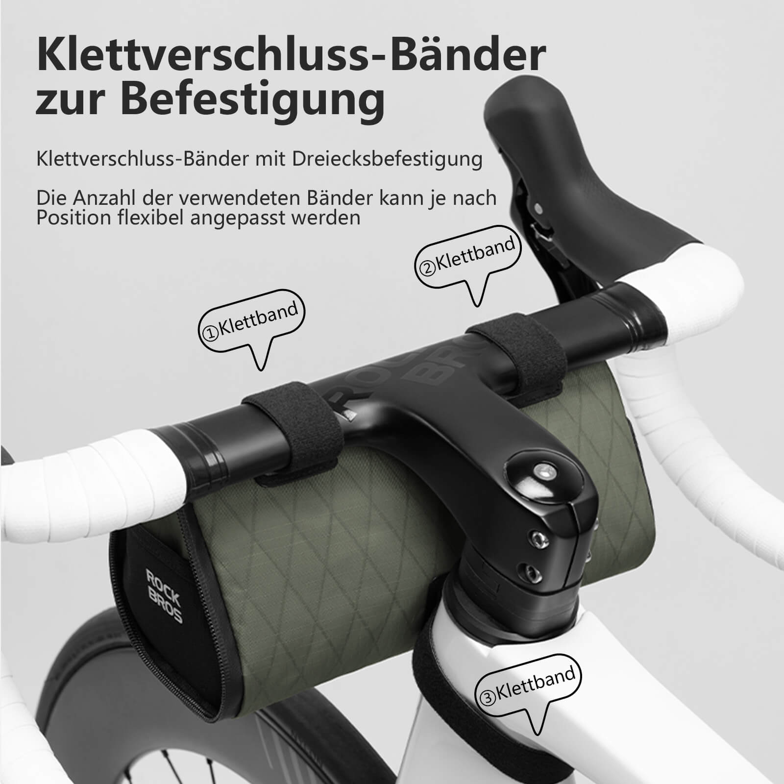 2-in-1 Fahrradtasche Set Wasserabweisend