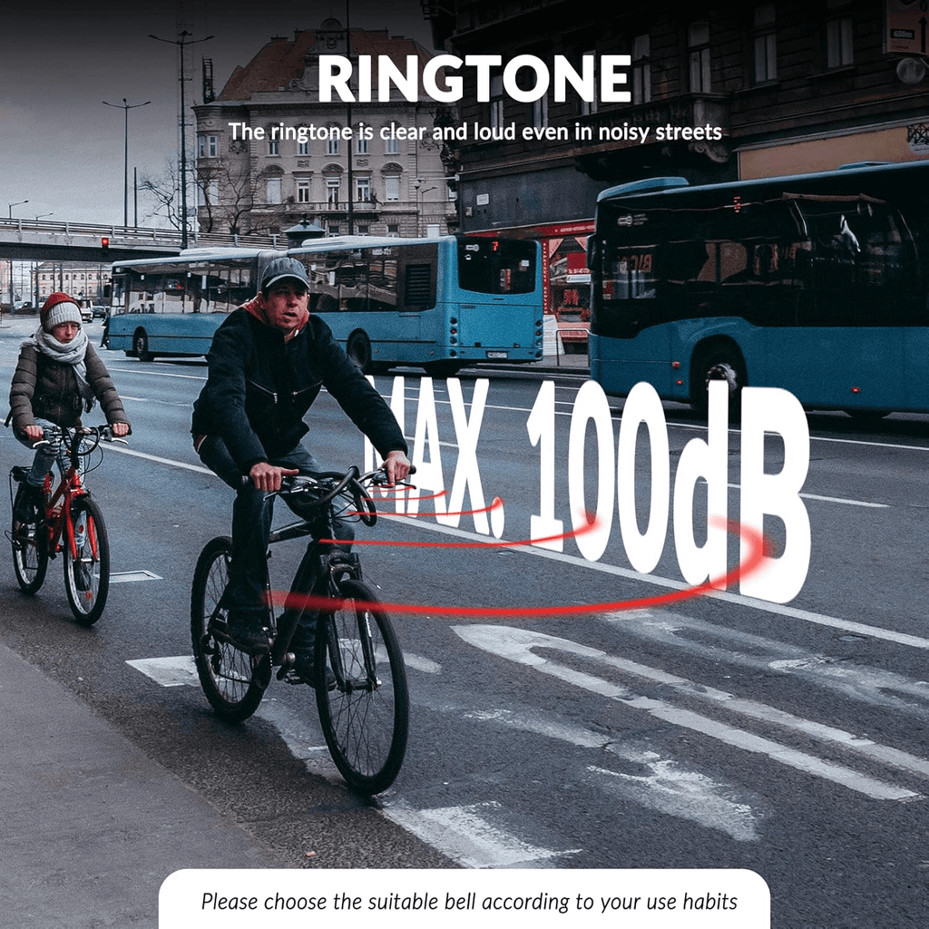 Rennrad Fahrradklingel 100dB für gebogene Lenker 22,2mm