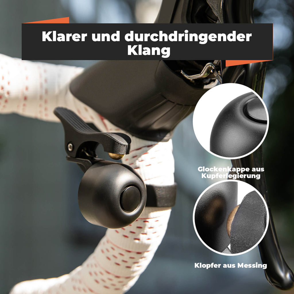 Rennrad Fahrradklingel für gebogene Lenker 27-30 mm