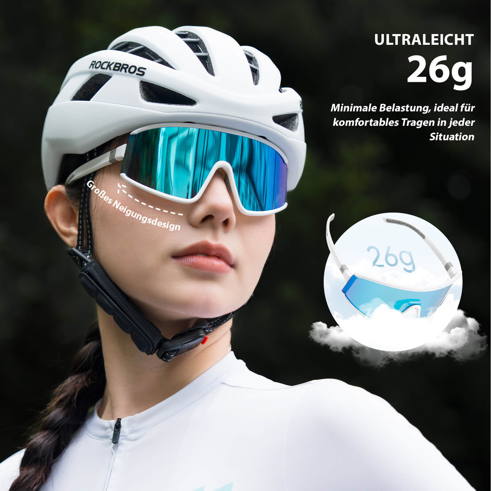 Polarisierte Ultraleichte Fahrradbrille in 4 Farben