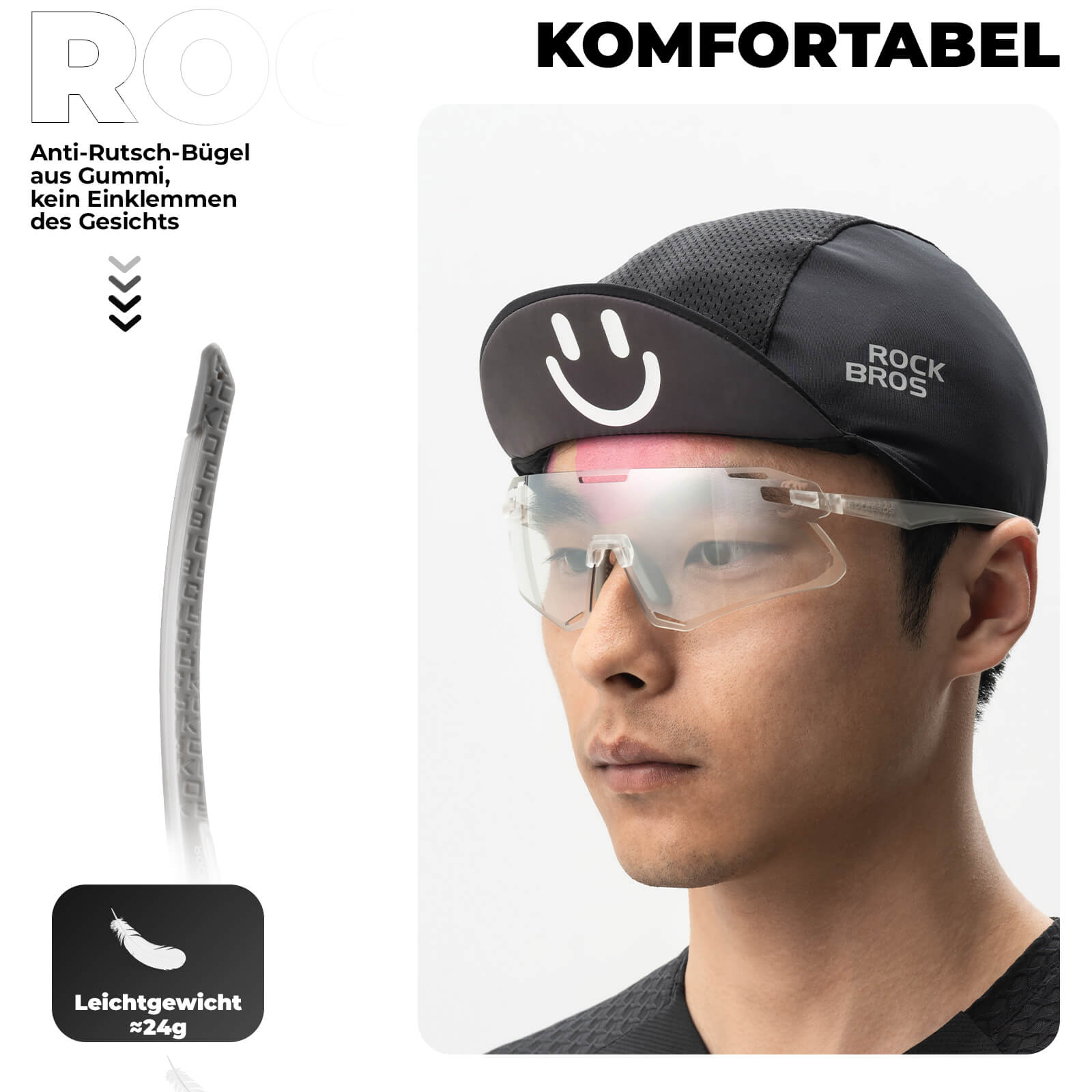 Aerodynamische und Windabweisende Sportbrille