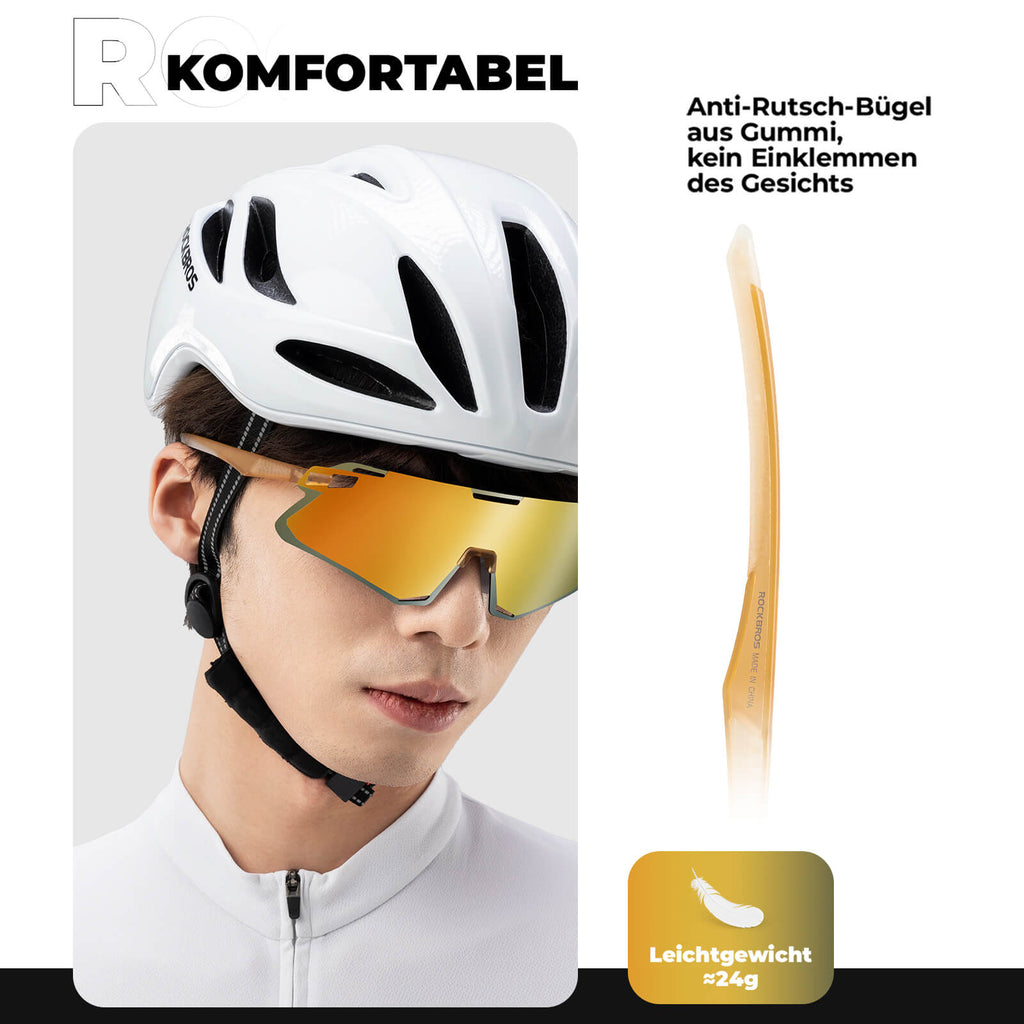 Aerodynamische und Windabweisende Sportbrille