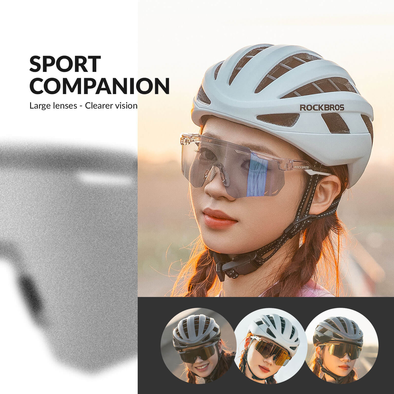 Ultraleichte und Selbsttönende Fahrradbrille (UV400)