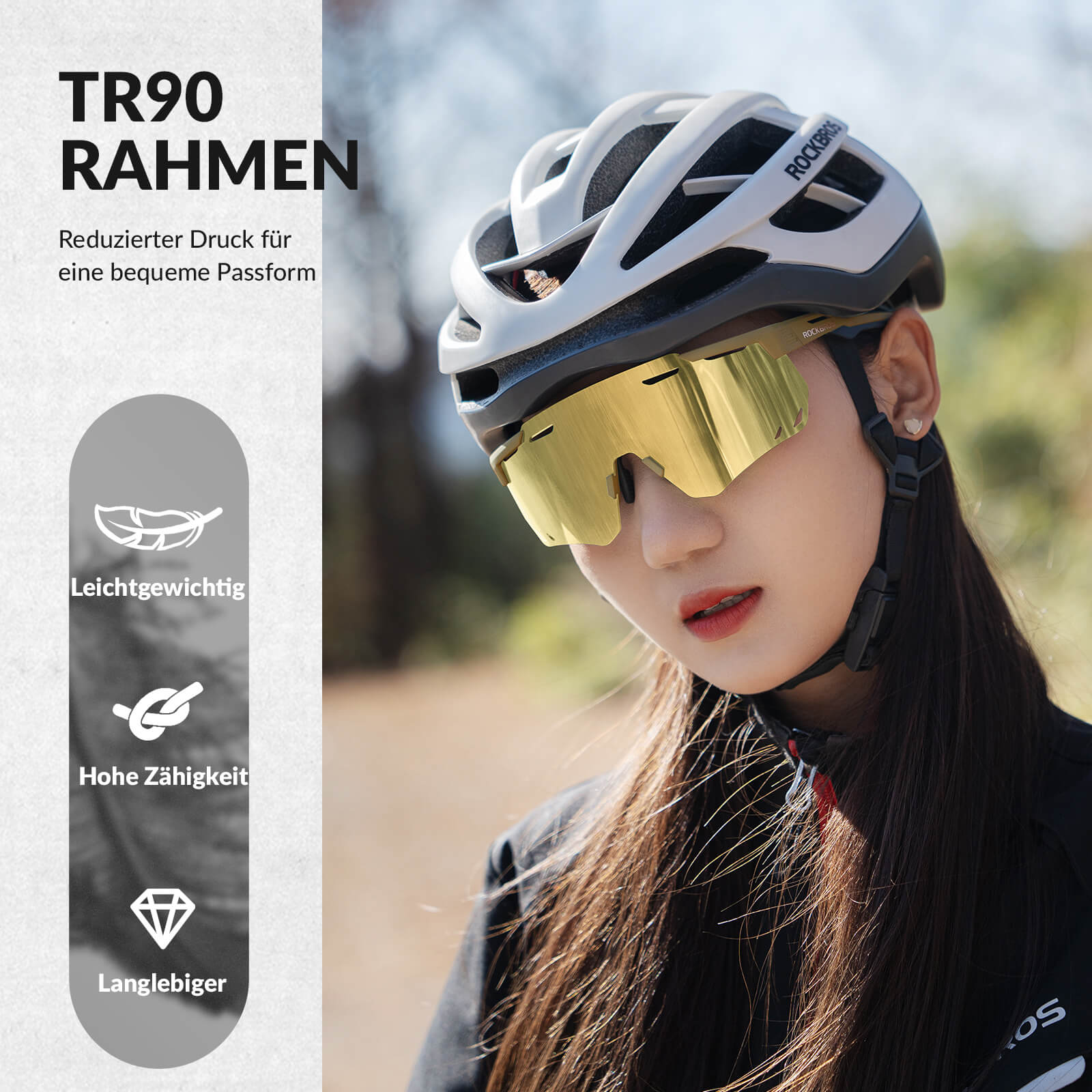 Ultraleichte und Selbsttönende Fahrradbrille (UV400)