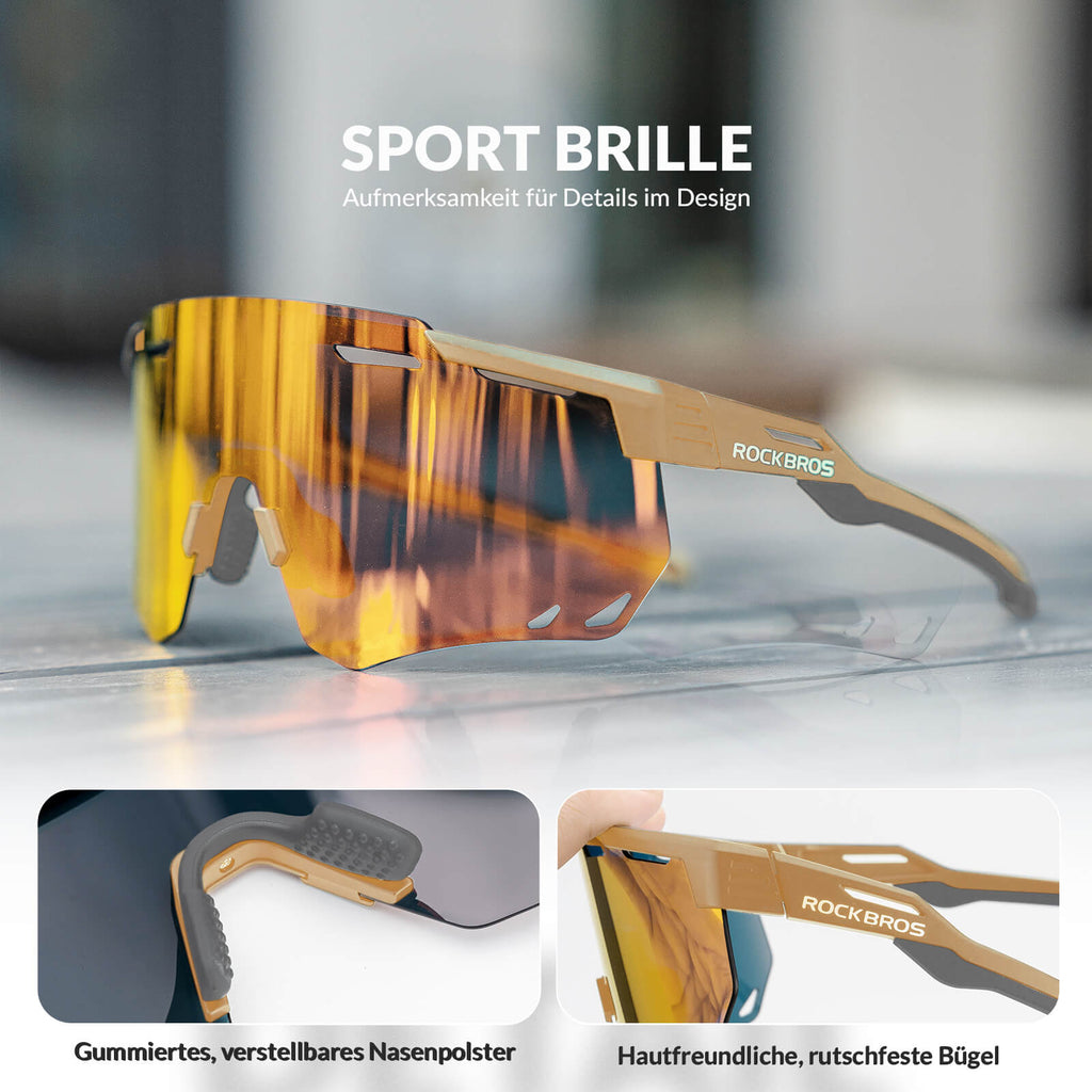 Ultraleichte und Selbsttönende Fahrradbrille (UV400)