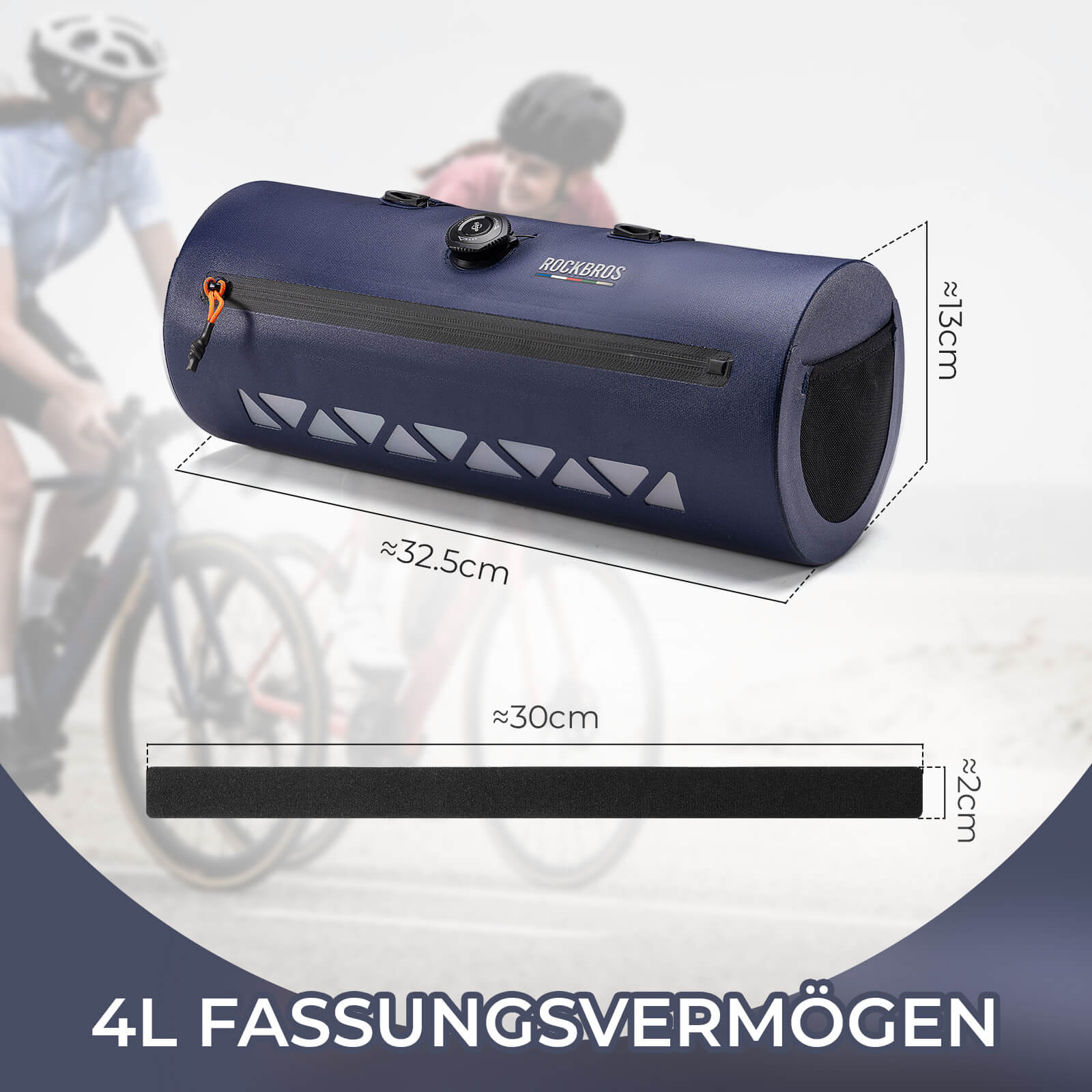 Road to Sky Fahrrad Lenkertasche Wasserdicht 4L