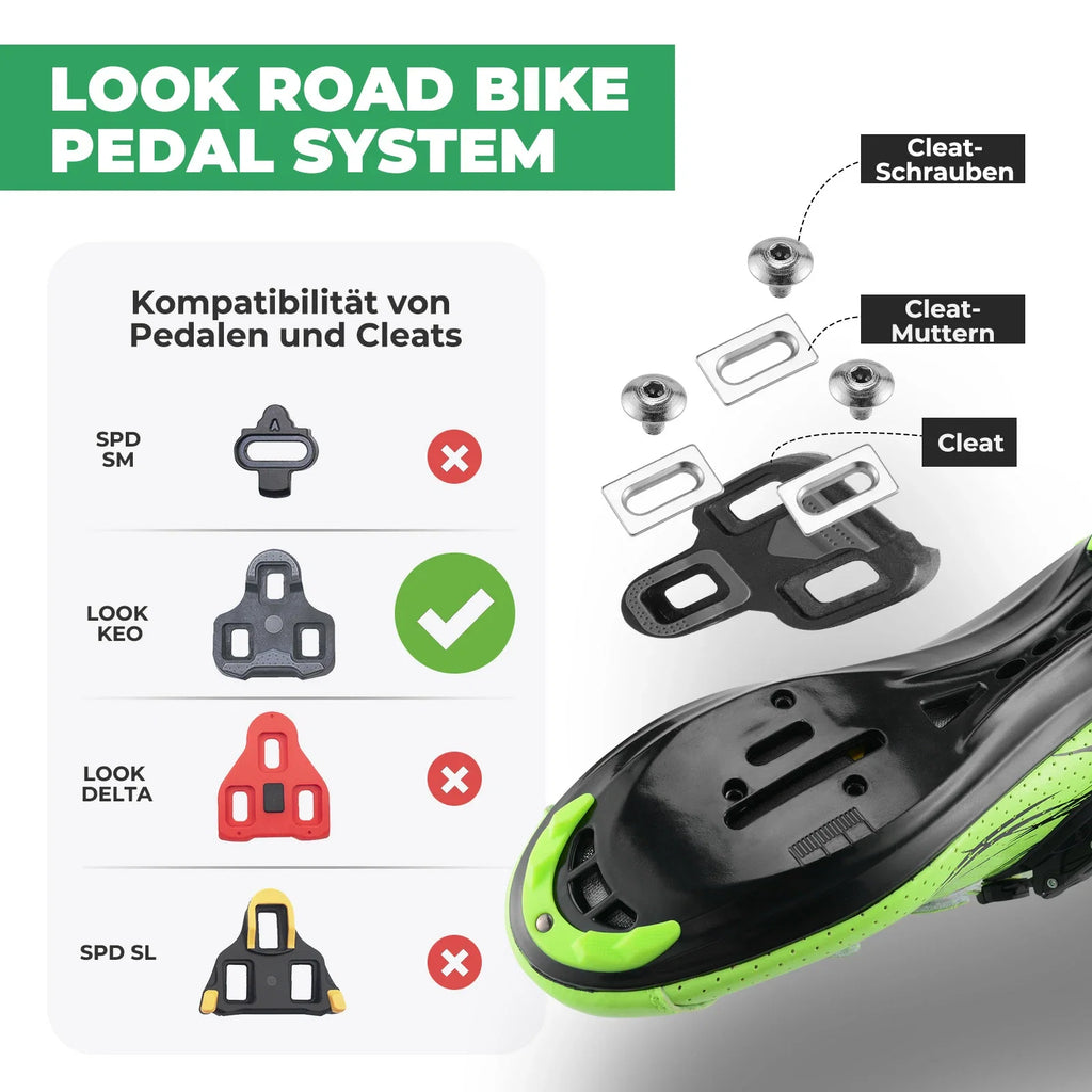 SPD Fahrradpedale 146g Leichtgewicht LOOK KEO Kompatibel