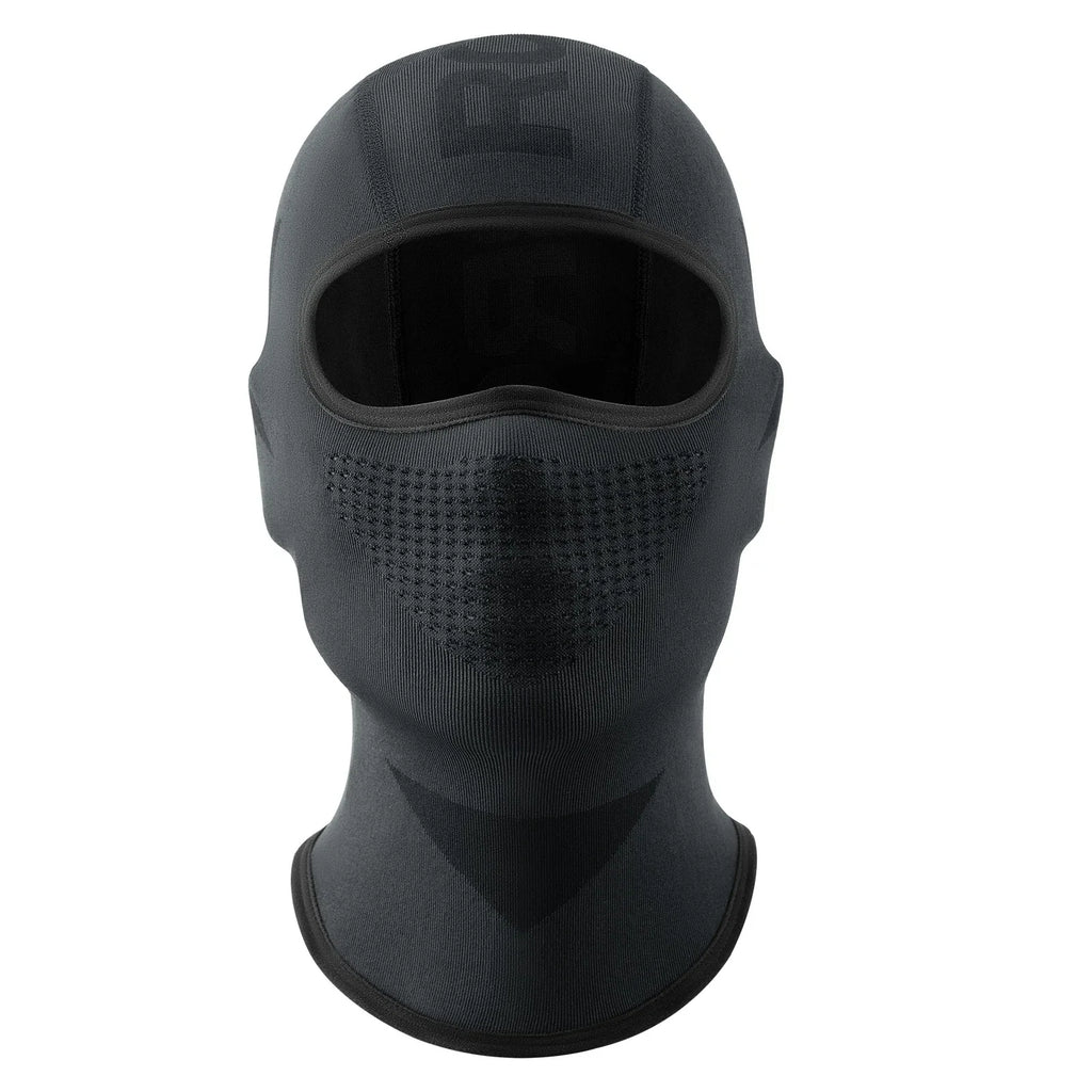 Sturmhaube Balaclava, Atmungsaktive Skimaske Schwarz-Grau
