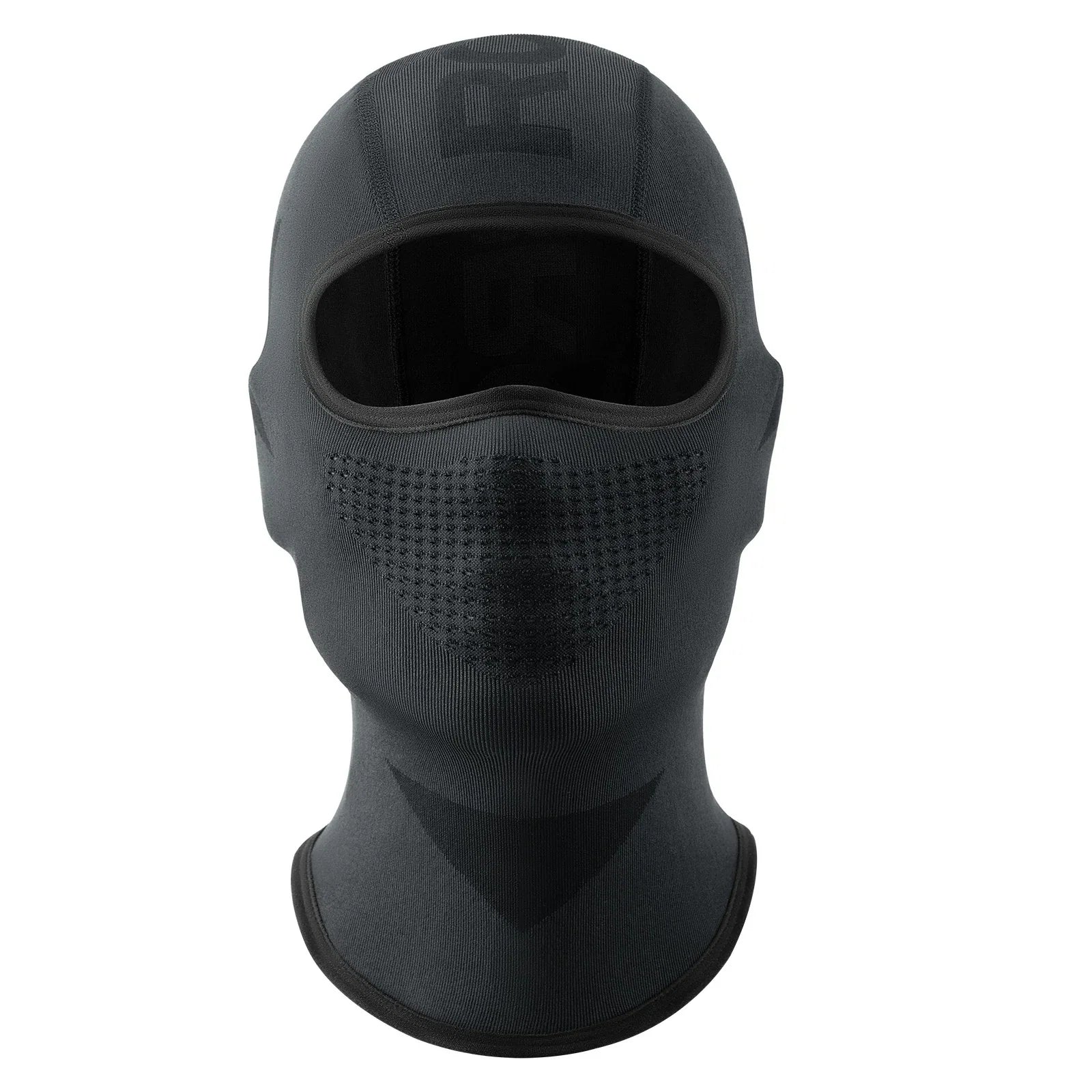 Sturmhaube Balaclava, Atmungsaktive Skimaske Schwarz-Grau