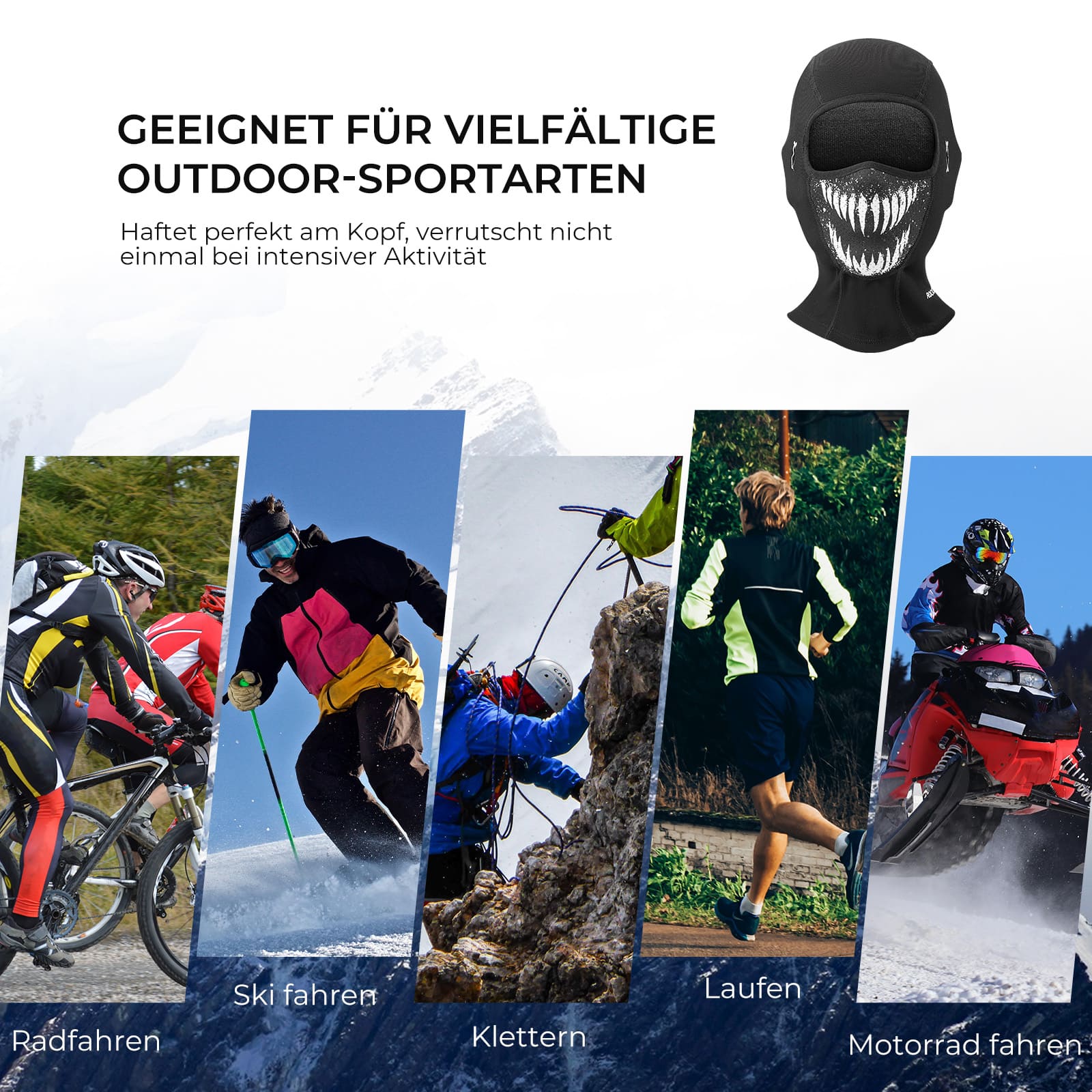 Sturmhauben Gesichtshaube Winter Balaclava Warm Gesichtsmaske