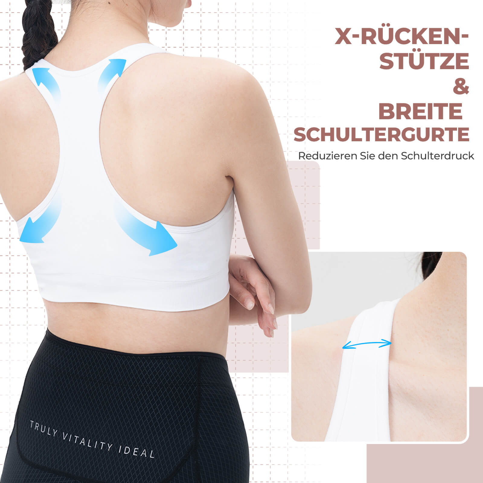 TVI Damen Ärmelloses Radtrikot Fahrradweste Sommer Integrierter BH-Einsatz Atmungsaktiv