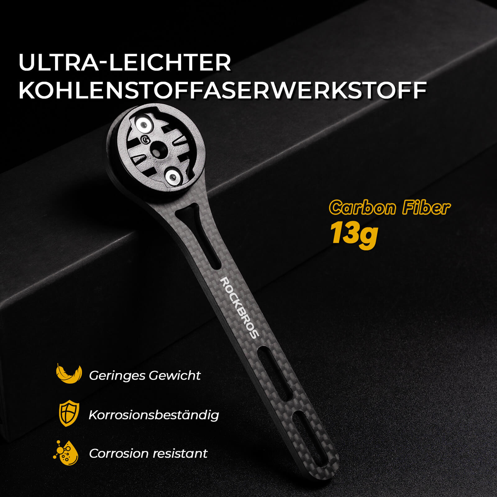 Universal Fahrrad Computer Halterung Leicht & Werkzeugfrei