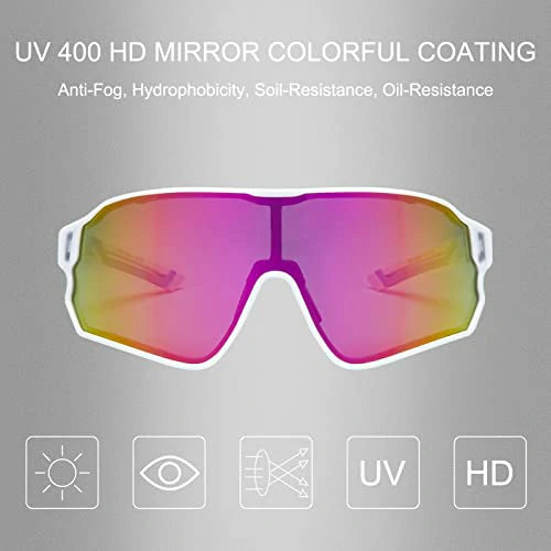 Polarisierte Sportbrille für Radfahrer (UV-Schutz)