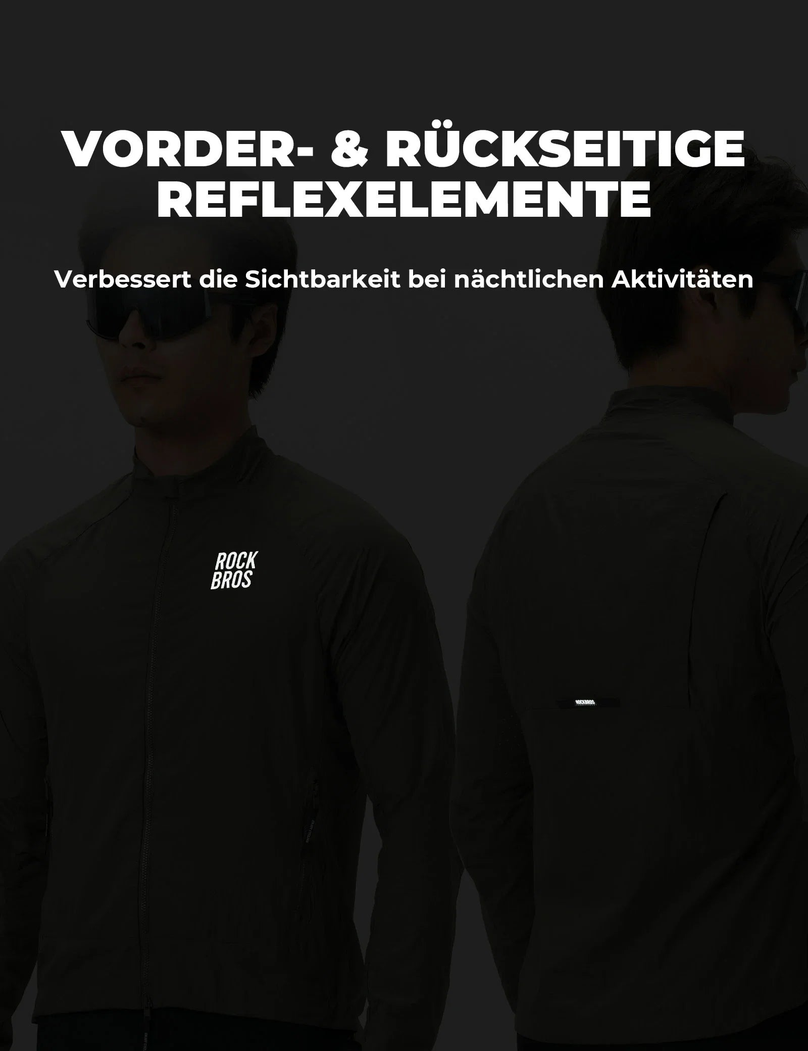 Winddichte Fahrradjacke, Leichte Atmungsaktive Schnelltrocknende Windbreaker, Faltbare