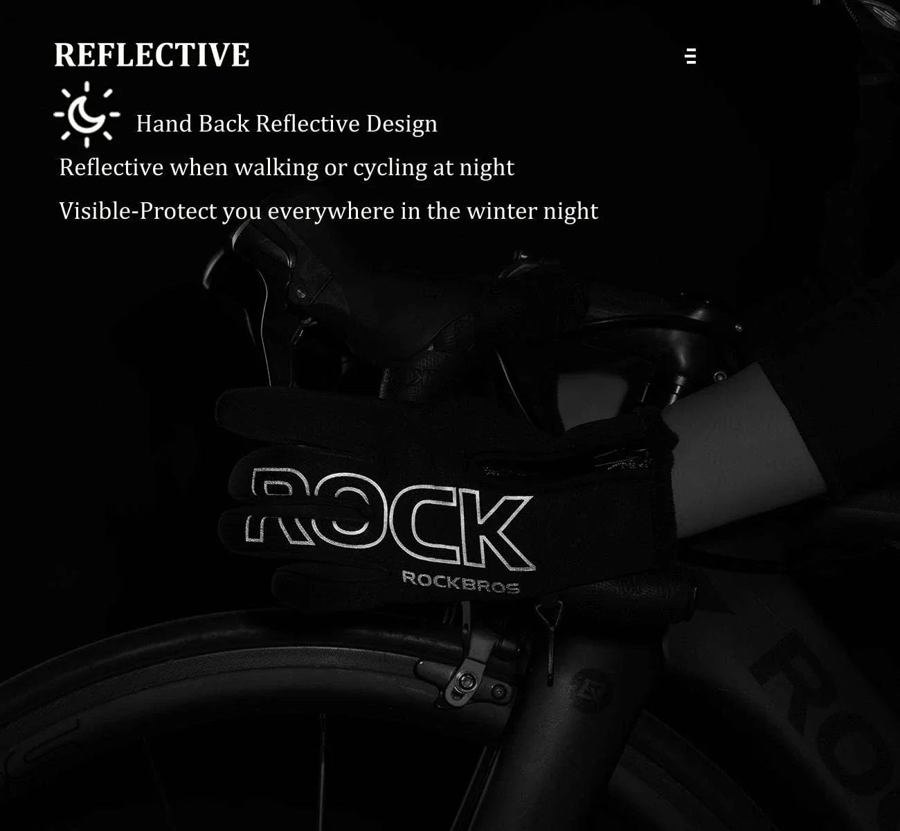 Winter Fahrradhandschuhe Touchscreen Winddicht Warm Wasserabweisend