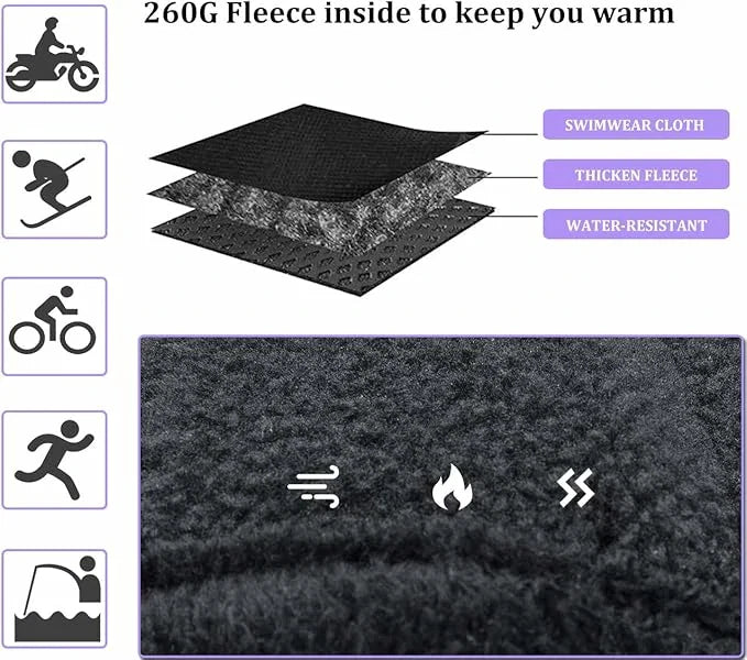 Winter Fahrradhandschuhe Touchscreen Winddicht Warm Wasserabweisend
