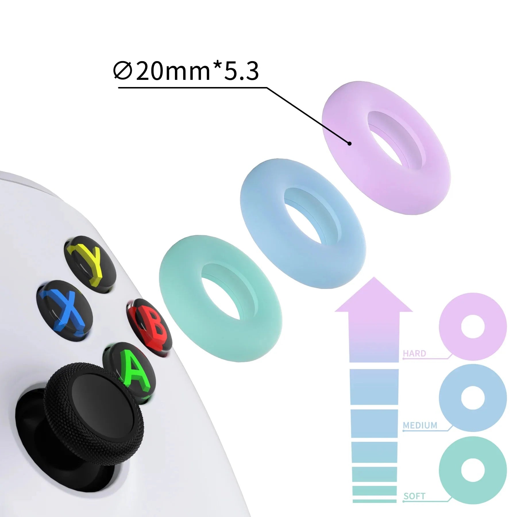 Aim Assist Ringe - Silikon Ringe zum präzisen Zielen - Steam Deck, ROG Ally X