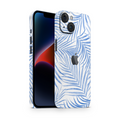 iPhone 13 Skin Blue Leaf