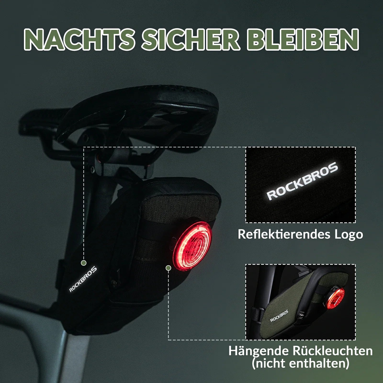 Fahrrad Satteltasche mit Durchsichtigen PVC Kotflügel