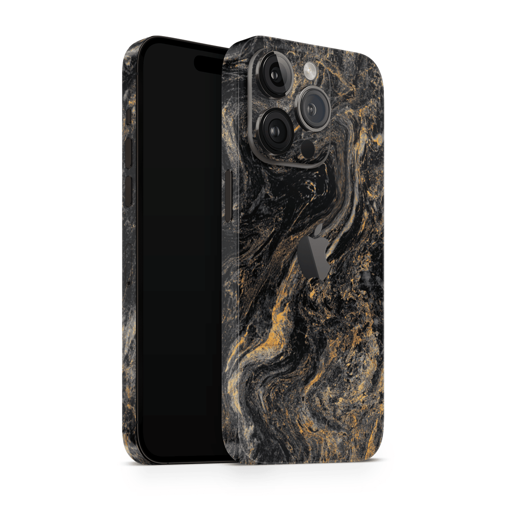 iPhone 16 Pro Max Skin Gold Black
