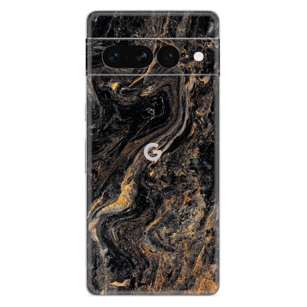Google Pixel 7 Skin Gold Black