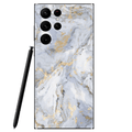 Galaxy S22 Skin Gold Marble
