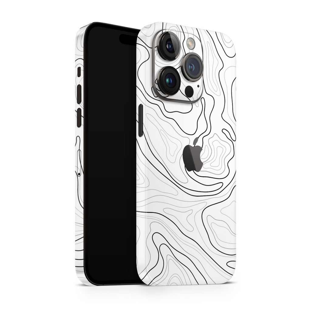 iPhone 14 Pro Max Skin Topo White Matt