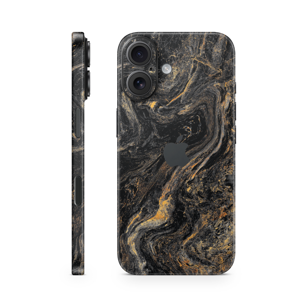 iPhone 16 Plus Skin Gold Black