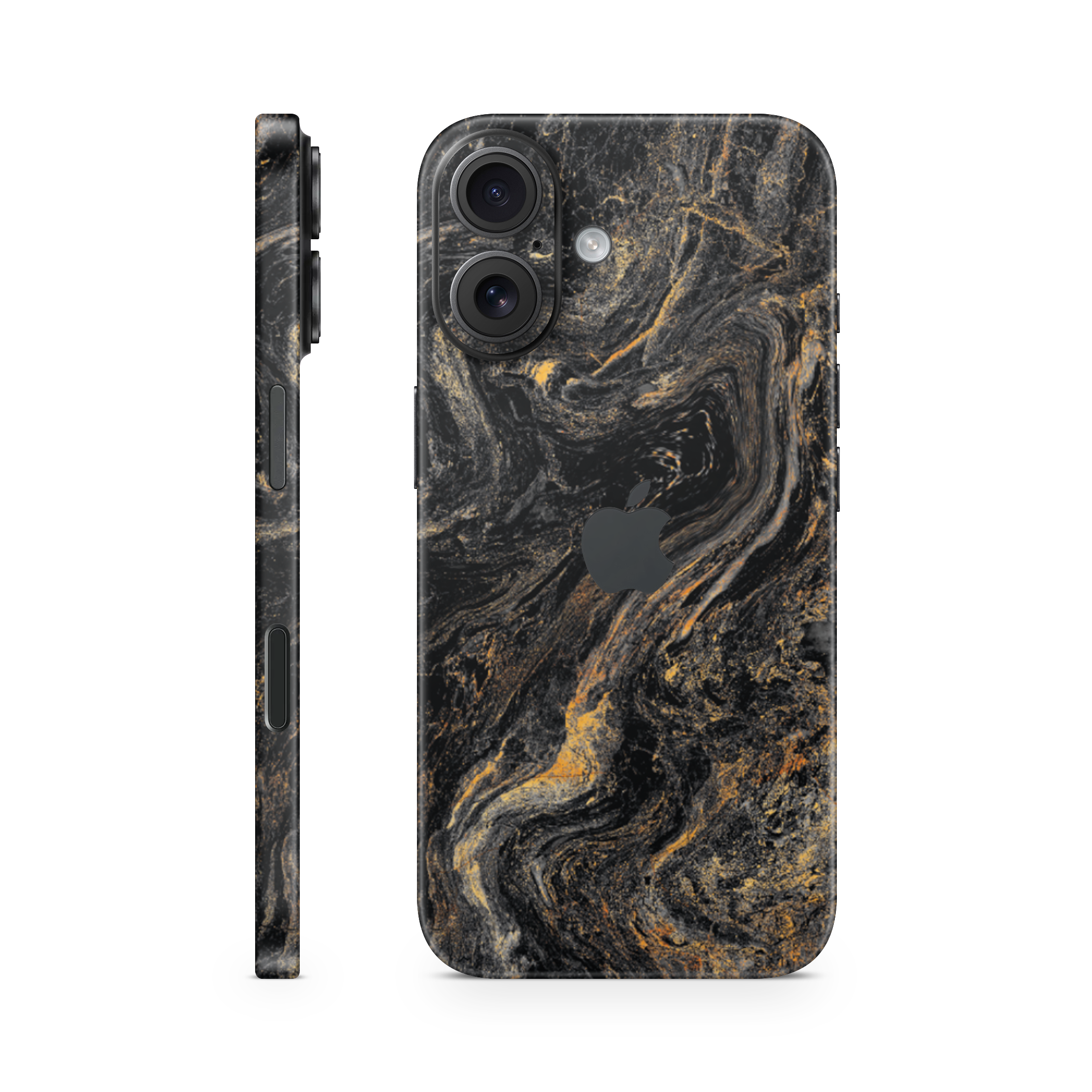 iPhone 16 Skin Gold Black