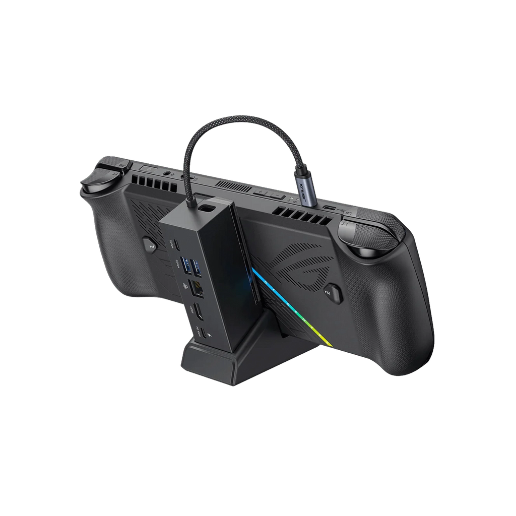 6 in 1 Docking Station für Steam Deck, ROG Ally X, Lenovo Legion Go - Schwarz & Weiß