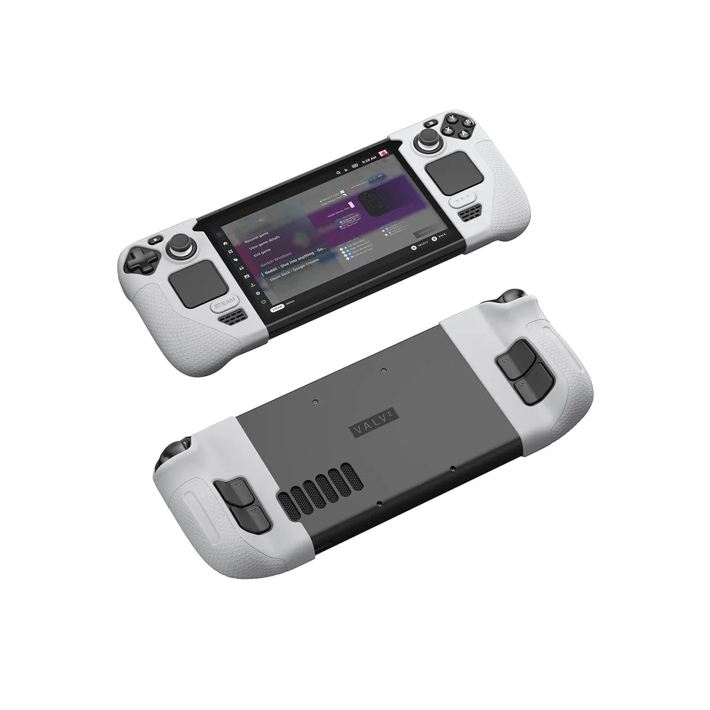 Silikon Griff Schutz für Steam Deck OLED & LCD - Grau & Schwarz