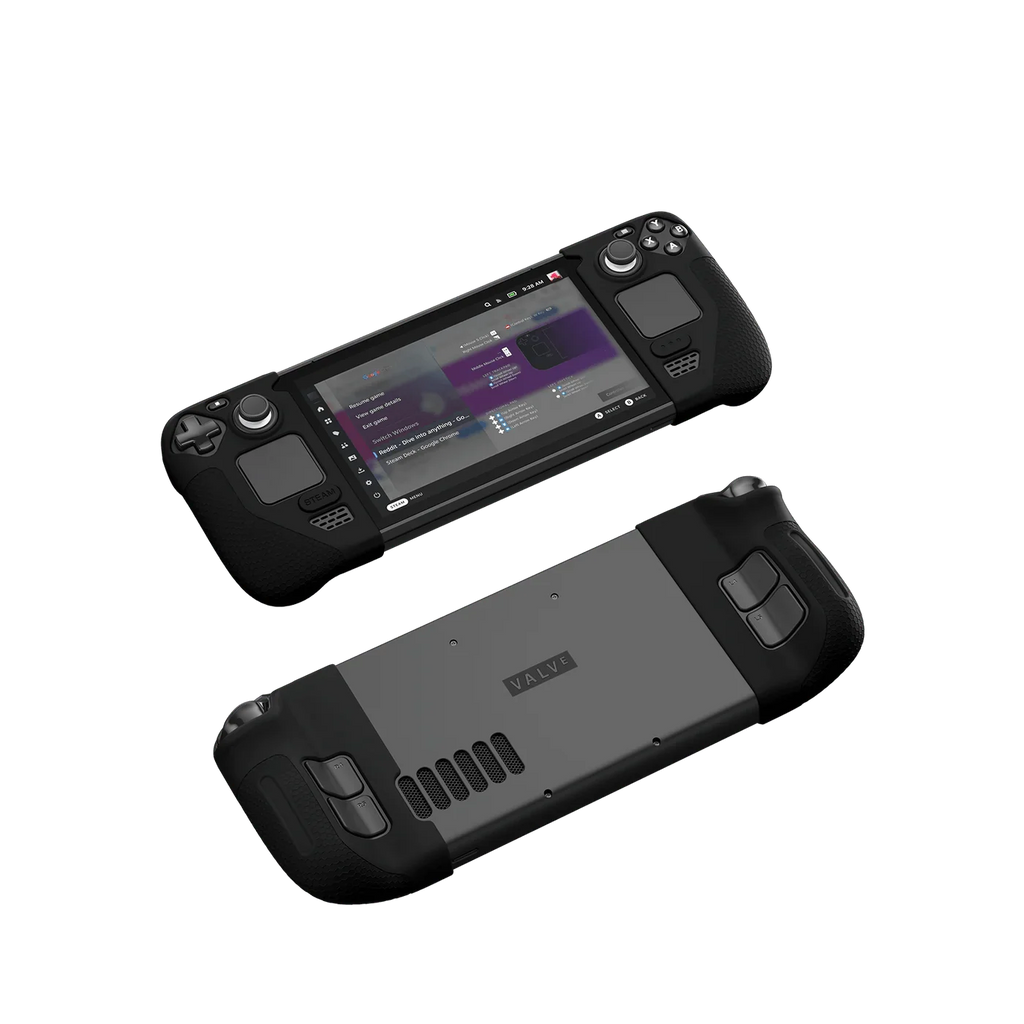 Silikon Griff Schutz für Steam Deck OLED & LCD - Grau & Schwarz