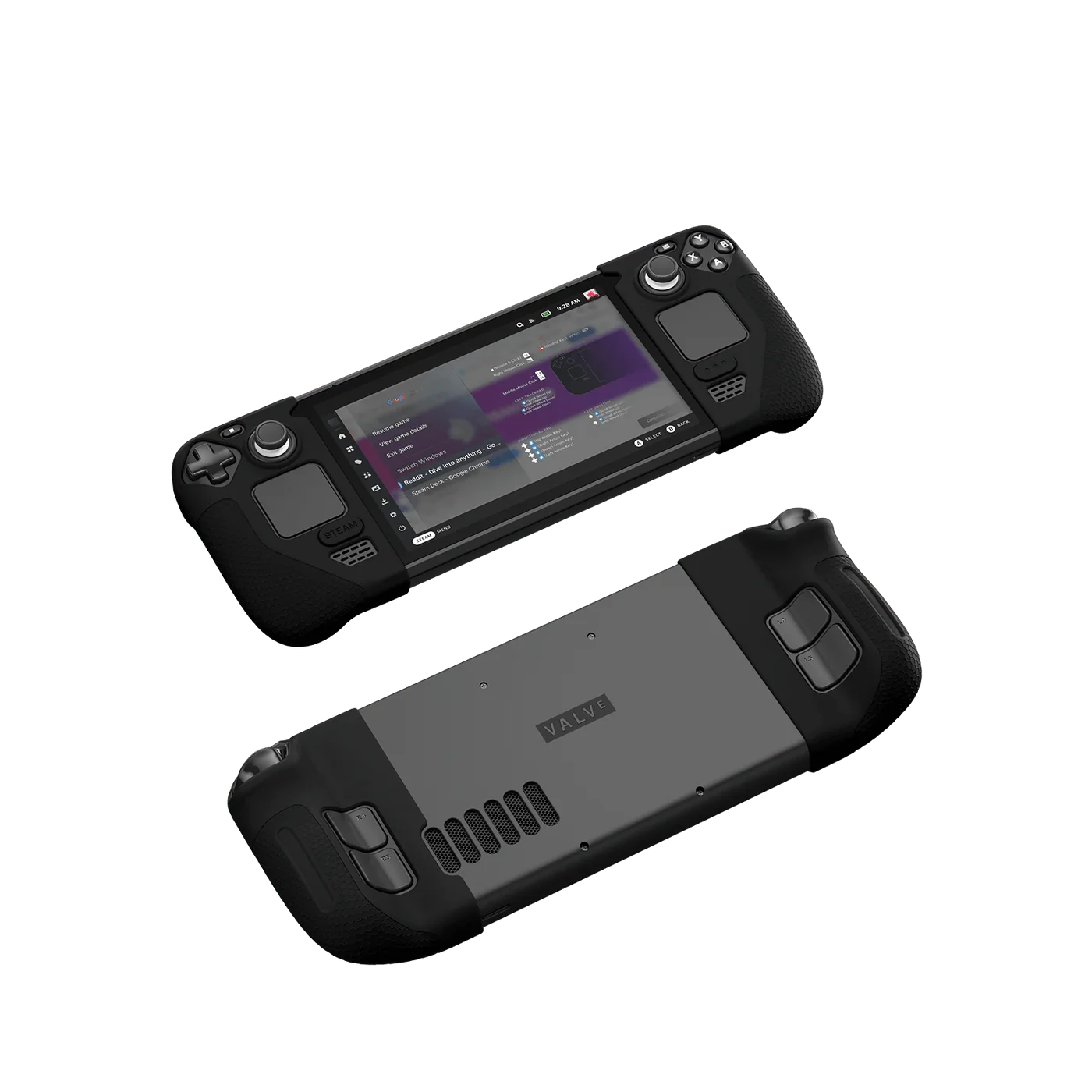 Silikon Griff Schutz für Steam Deck OLED & LCD - Grau & Schwarz