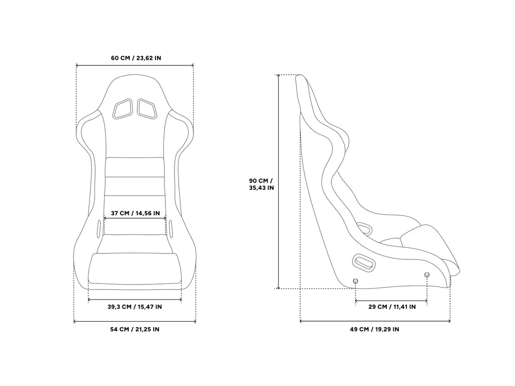 MTC-S1 - SimRacing Seat (M) + MTC-P Extreme (Gen2) Seat Haptics