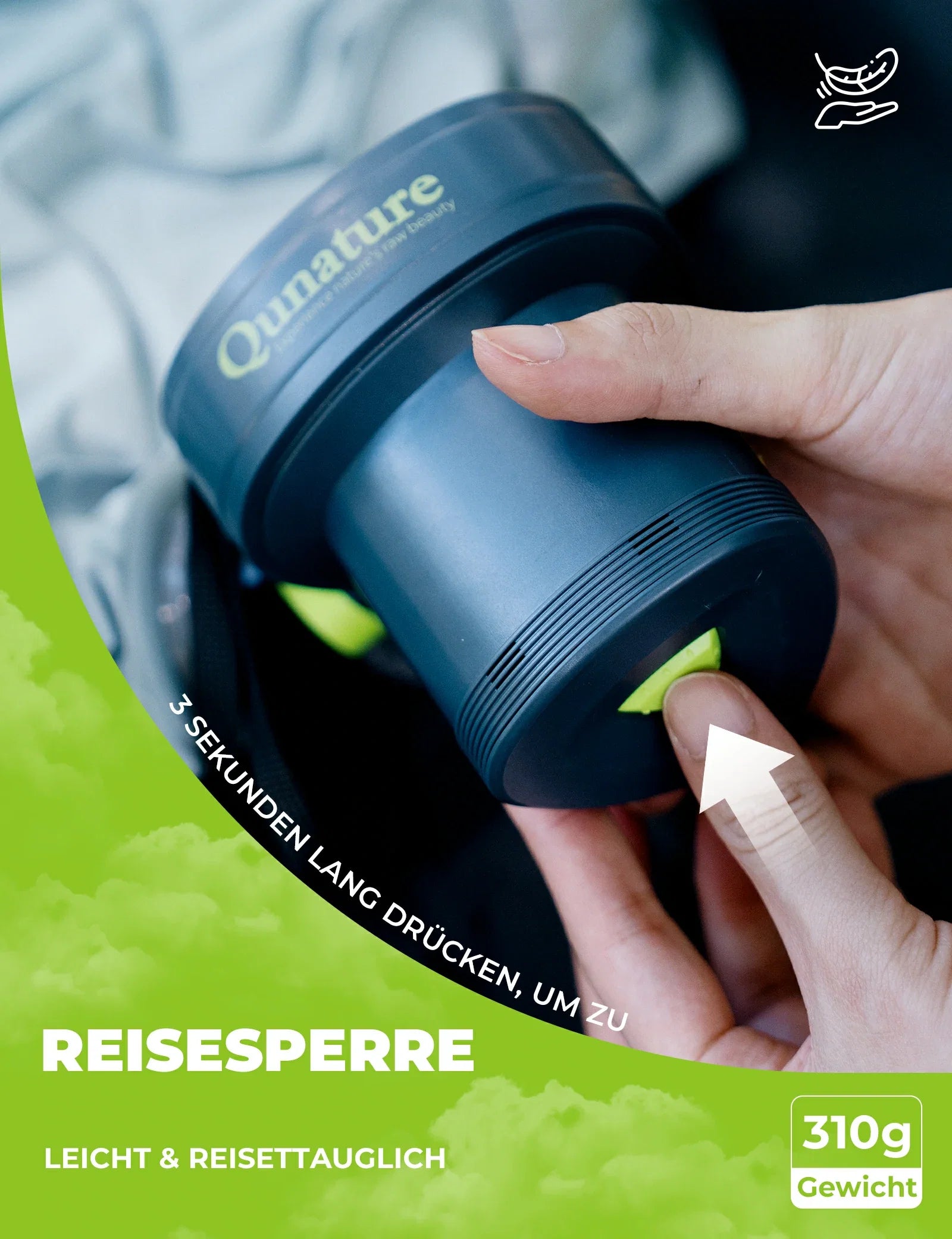 Qunature Elektrische Luftpumpe 2 in 1 Aufblasbar und Ablassen 2000 mAh Wiederaufladbar Akku