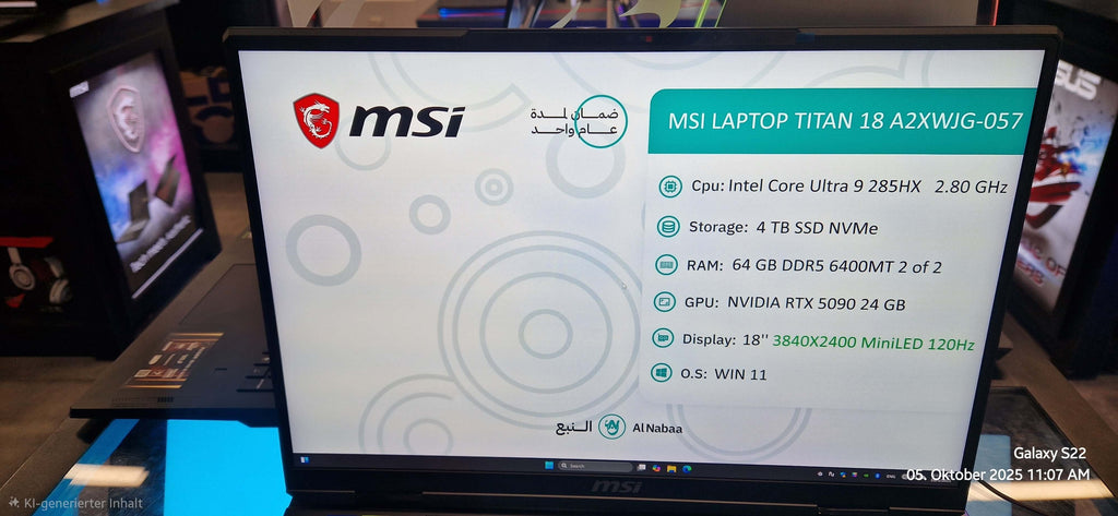 MSI Laptop Titan 18 HX AI (A2XWJG-042)