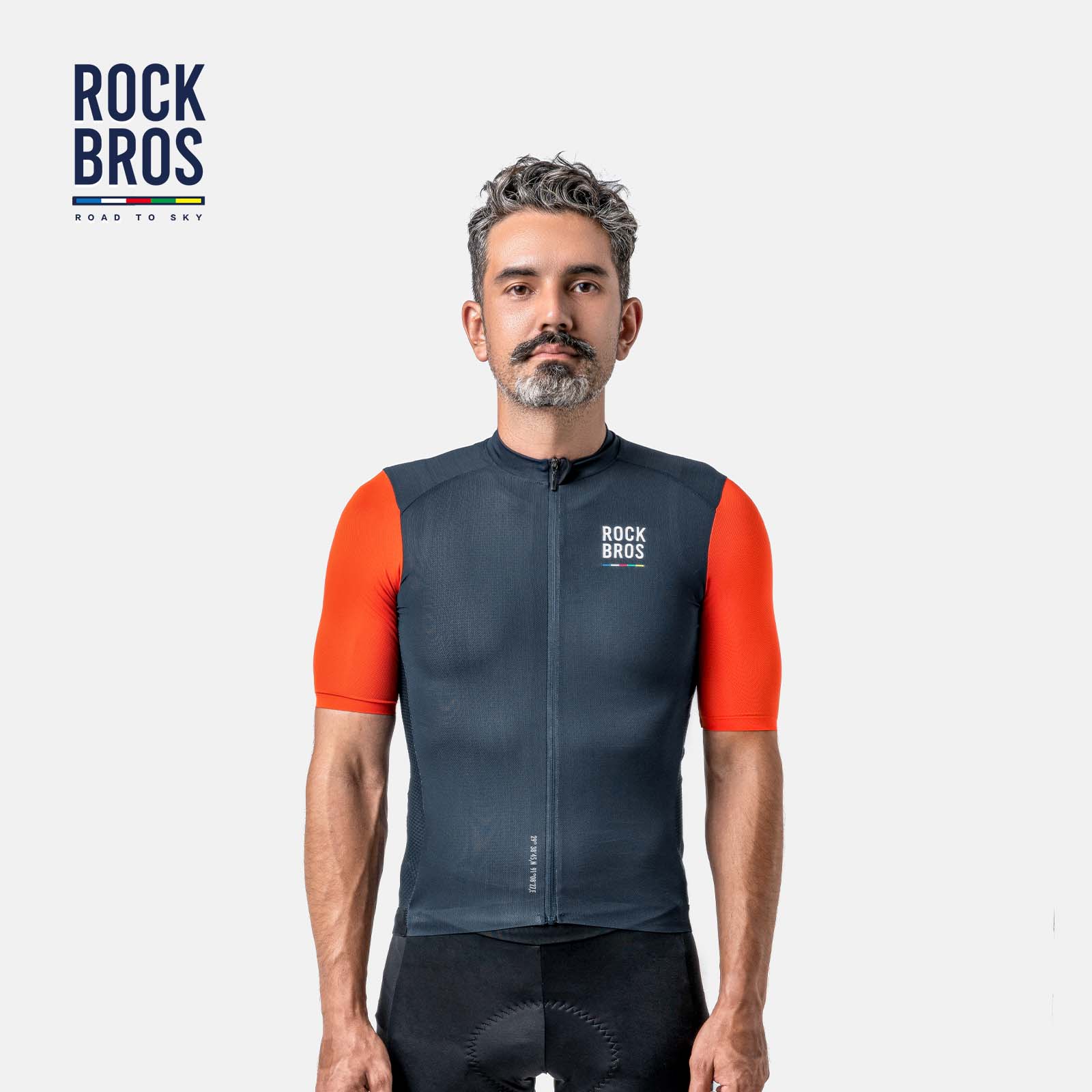 ROAD TO SKY Herren Kurzarm-Radtrikot Fahrrad Jersey für MTB & Rennrad