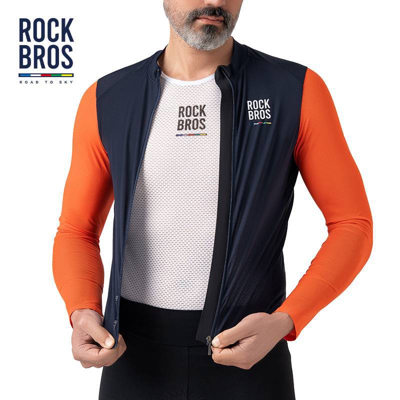 ROAD TO SKY Herren Langarm-Radtrikot Fahrrad Jersey für MTB & Rennrad
