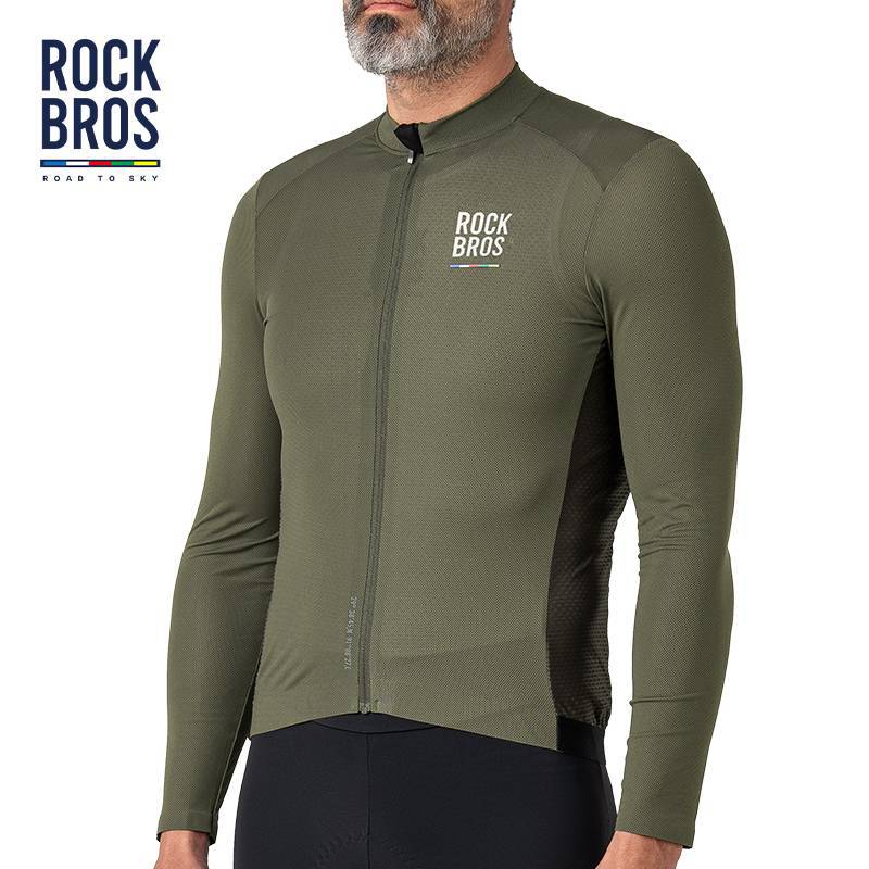 ROAD TO SKY Herren Langarm-Radtrikot Fahrrad Jersey für MTB & Rennrad
