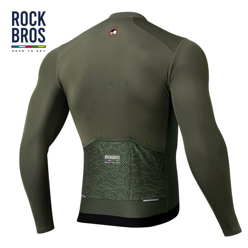 ROAD TO SKY Herren Langarm-Radtrikot Fahrrad Jersey für MTB & Rennrad