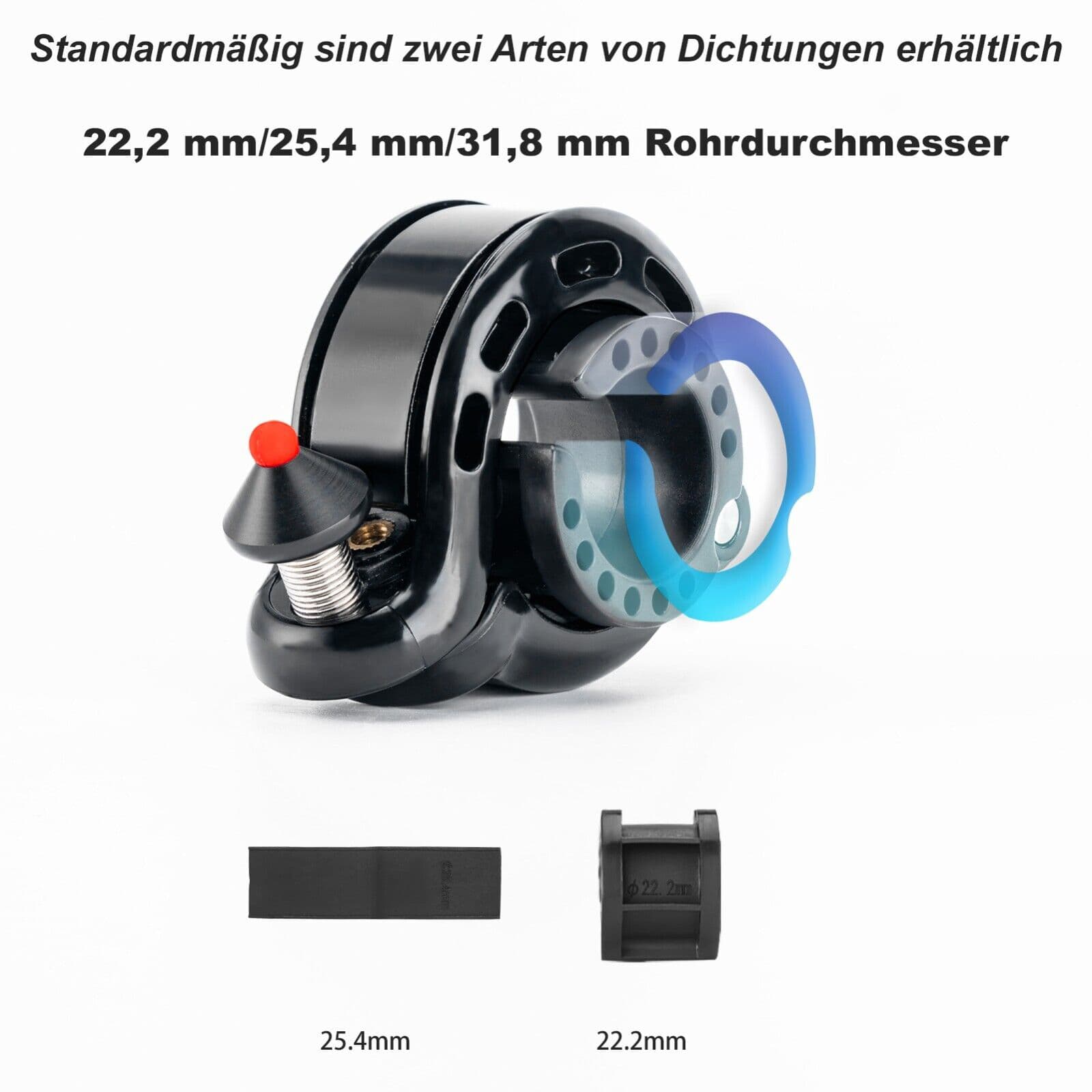 ROCKBROS 100dB Versteckte Fahrradklingel Regenfest und Rostfrei