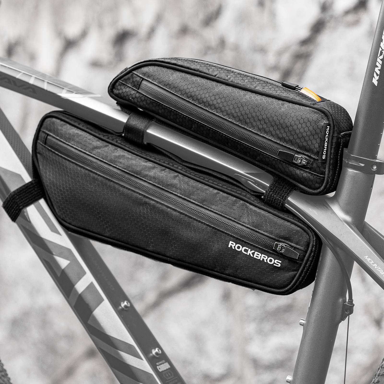 ROCKBROS 2 in 1 Fahrradtasche Set Rahmentasche Oberrohrtasche  2,5L
