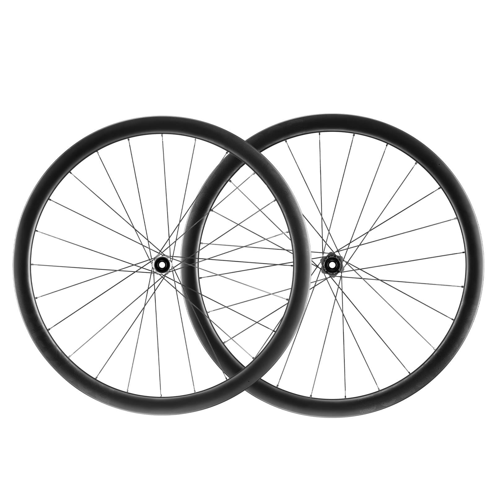 ROCKBROS 700C Carbon Laufradsatz 38mm Scheibenbremse Steckachse Laufrad Set für Rennrad