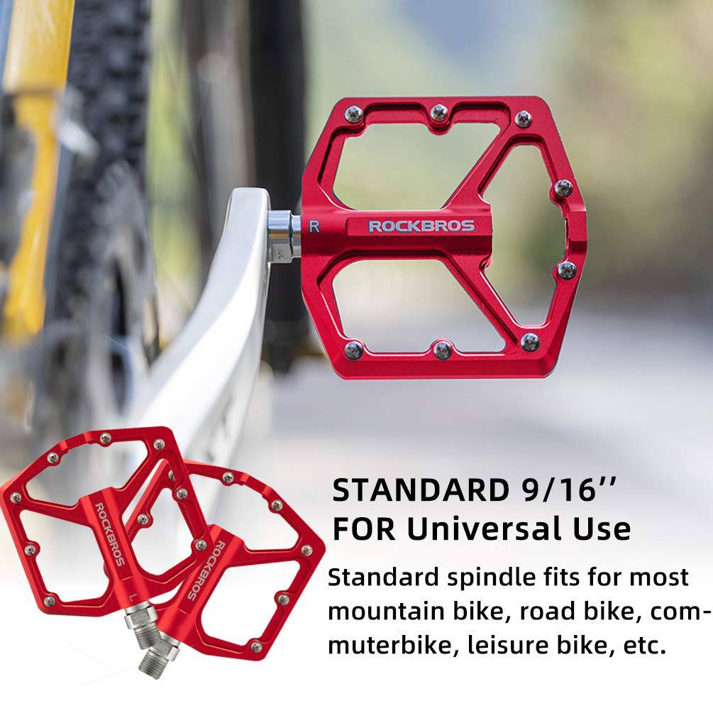 ROCKBROS Aluminium Platform Pedale 9/16 Zoll für MTB E-Bike Stadtrad