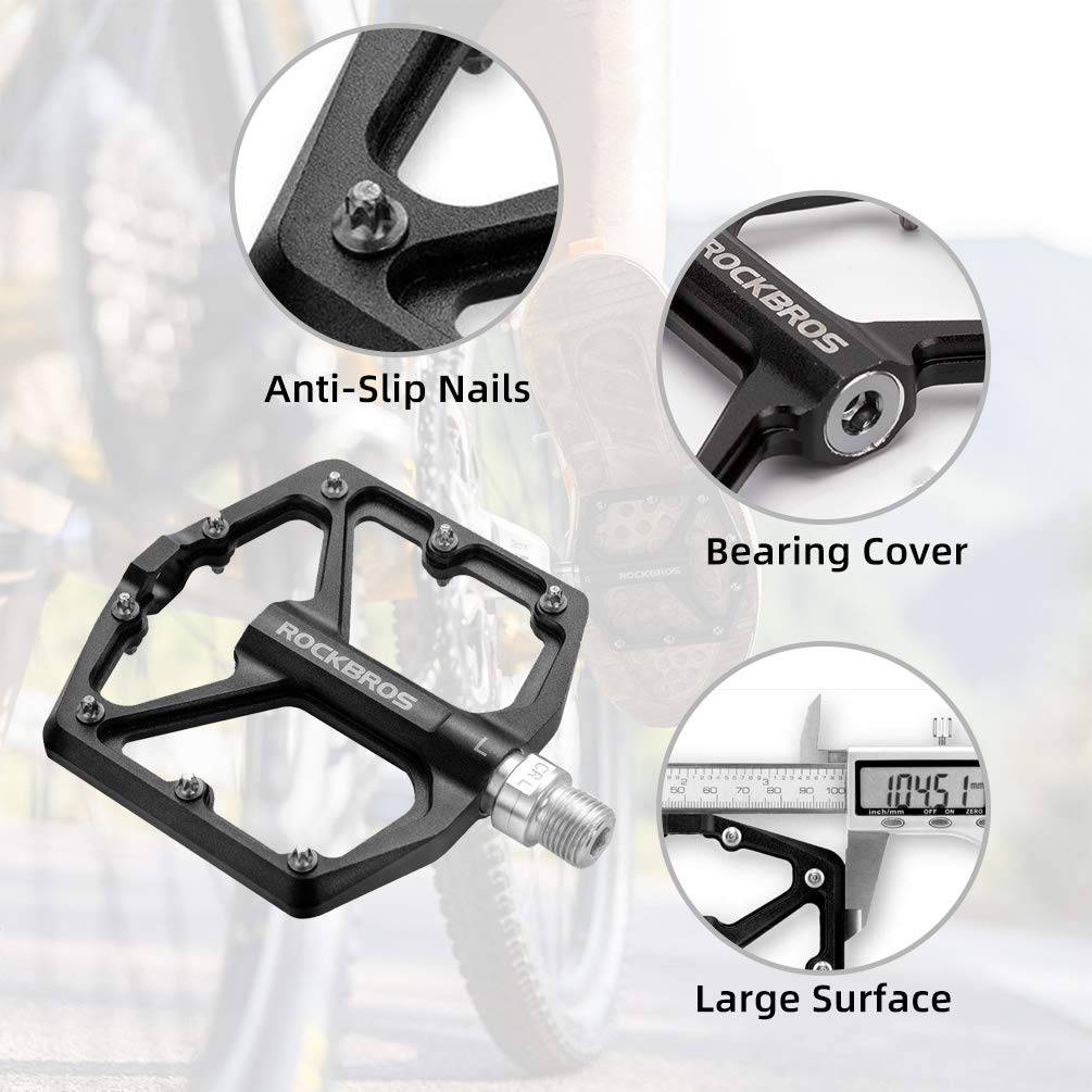 ROCKBROS Aluminium Platform Pedale 9/16 Zoll für MTB E-Bike Stadtrad