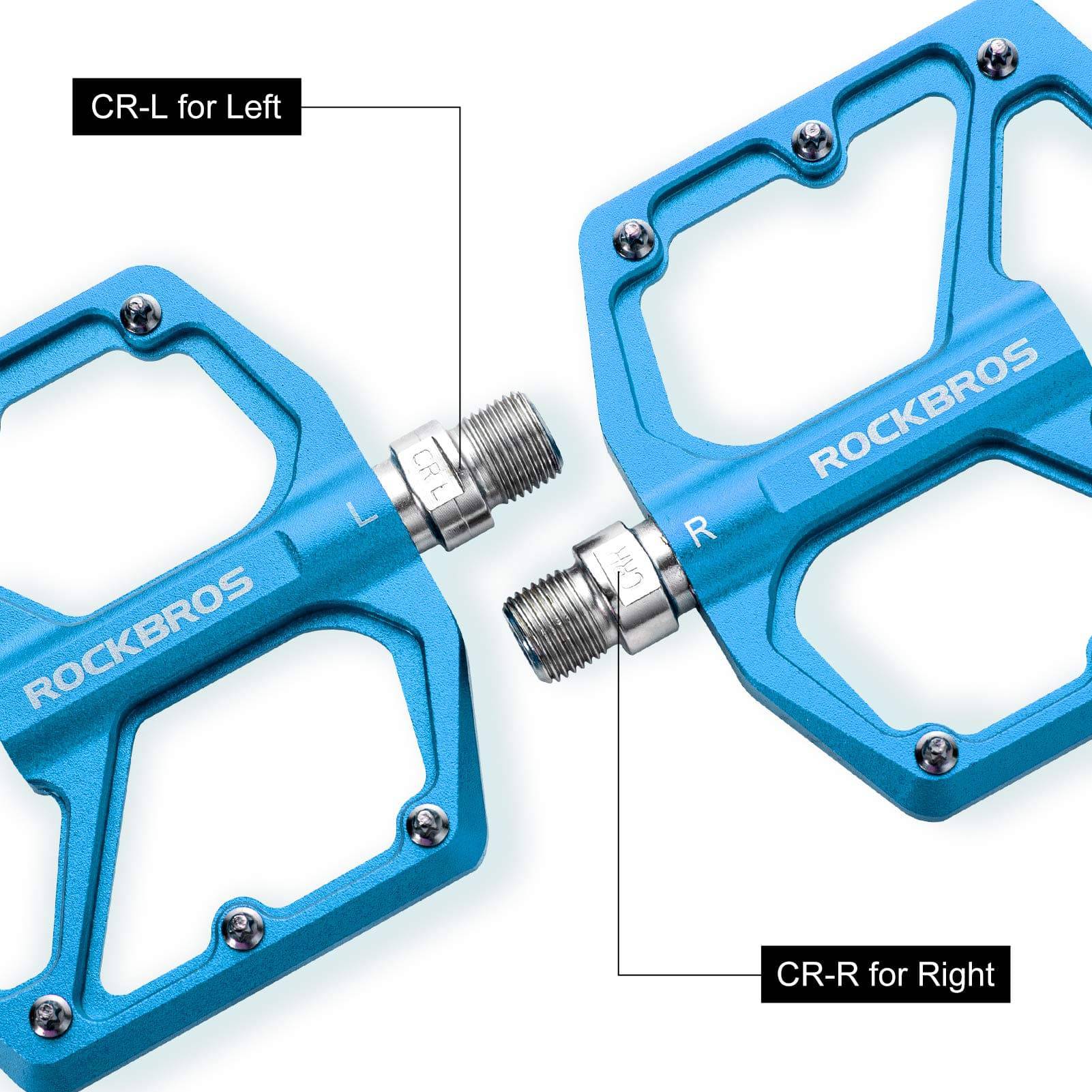 ROCKBROS Aluminium Platform Pedale 9/16 Zoll für MTB E-Bike Stadtrad