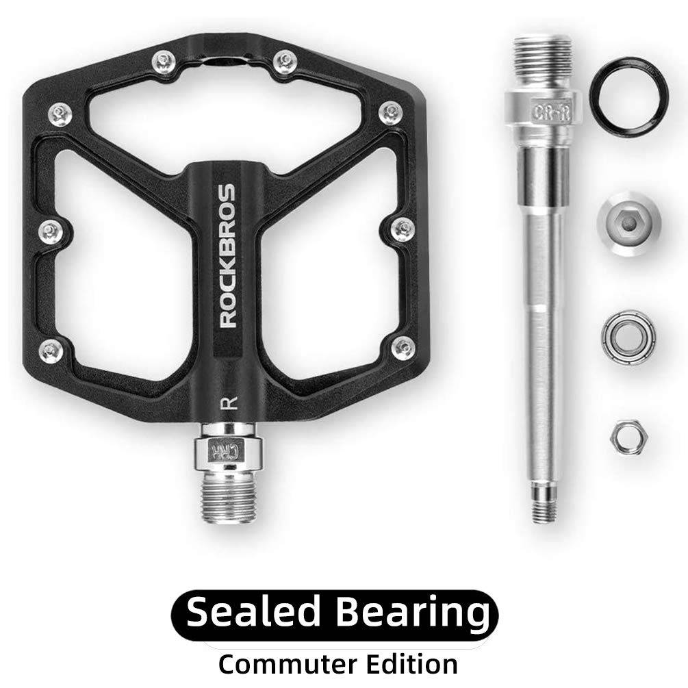 ROCKBROS Aluminium Platform Pedale 9/16 Zoll für MTB E-Bike Stadtrad