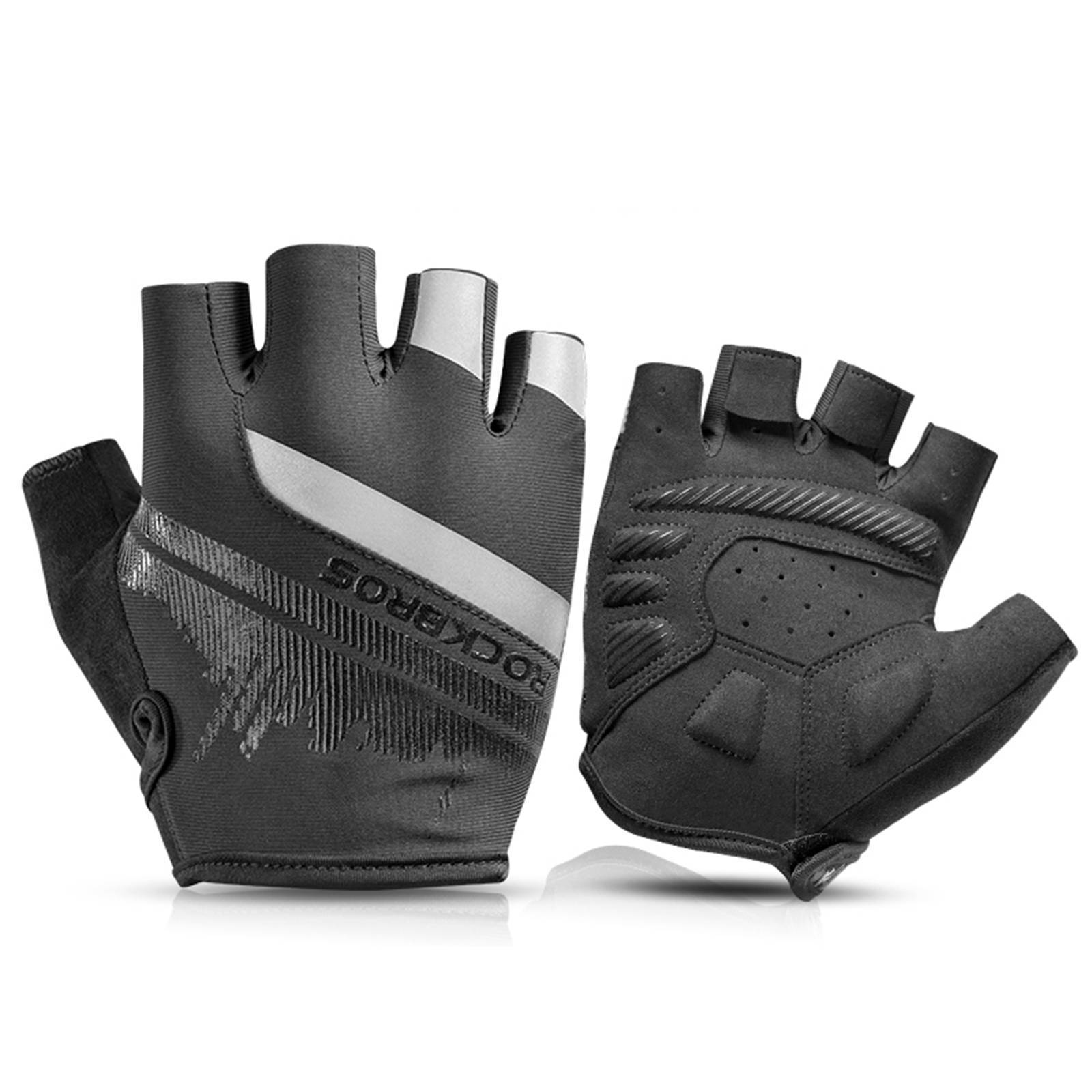 ROCKBROS Antirutsch-Reithandschuhe mit reflektierenden Halbfingern S-XXL